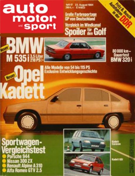 Auto Motor Sport, 22.08.1984 bis 04.09.1984