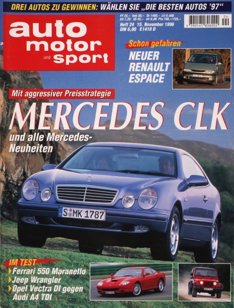 Auto Motor Sport, 15.11.1996 bis 28.11.1996