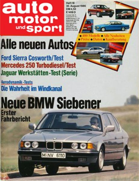 Auto Motor Sport, 30.08.1986 bis 12.09.1986