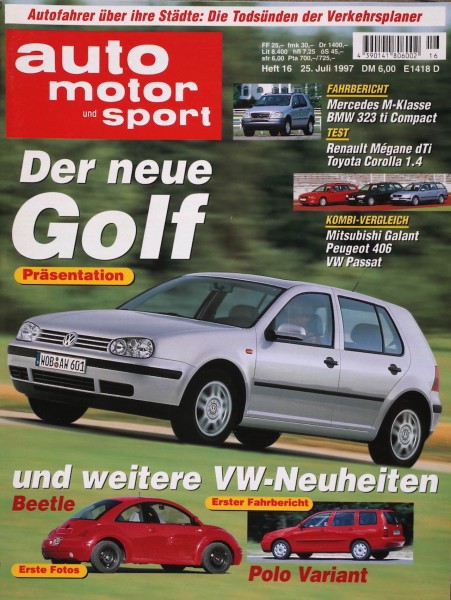 Auto Motor Sport, 25.07.1997 bis 07.08.1997