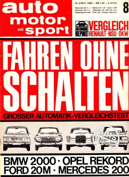 Auto Motor Sport, 16.04.1966 bis 29.04.1966