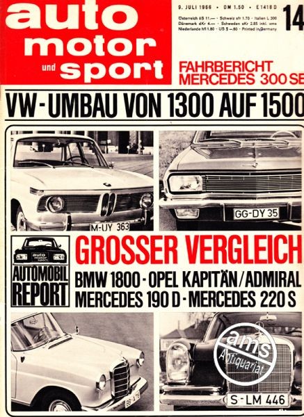 Auto Motor Sport, 09.07.1966 bis 22.07.1966