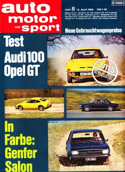 Auto Motor Sport, 12.04.1969 bis 25.04.1969