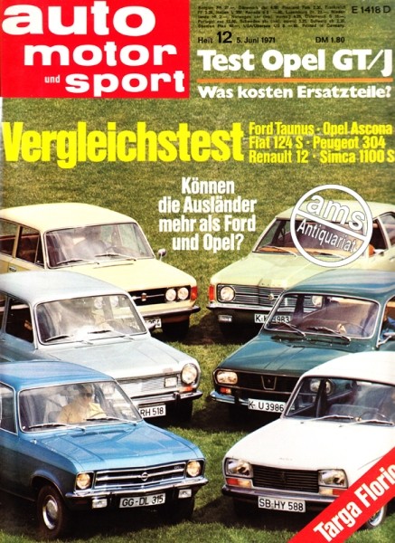 Auto Motor Sport, 05.06.1971 bis 18.06.1971