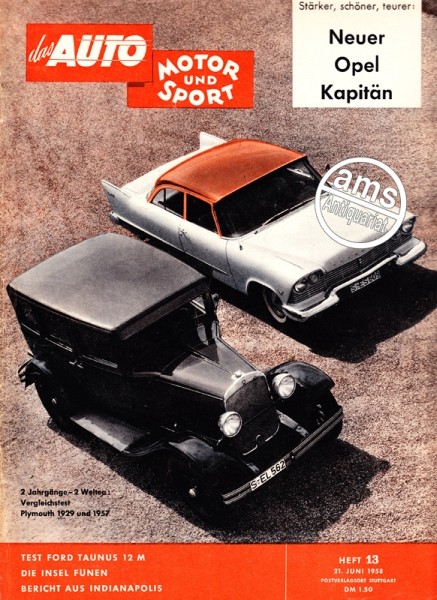 Auto Motor Sport, 21.06.1958 bis 04.07.1958