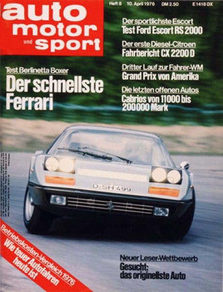 Auto Motor Sport, 10.04.1976 bis 23.04.1976