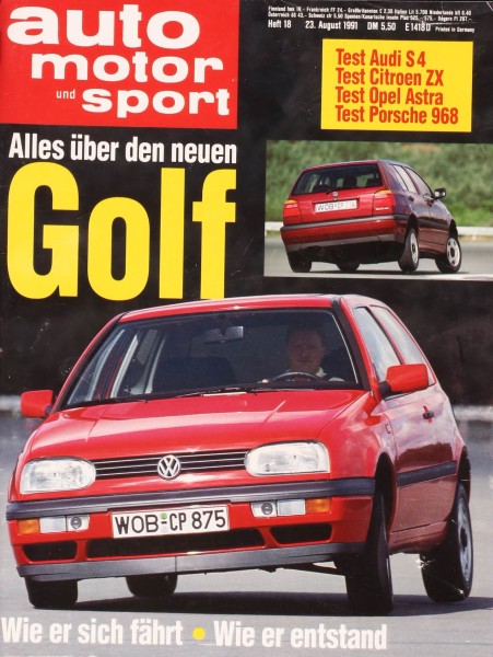 Auto Motor Sport, 23.08.1991 bis 05.09.1991