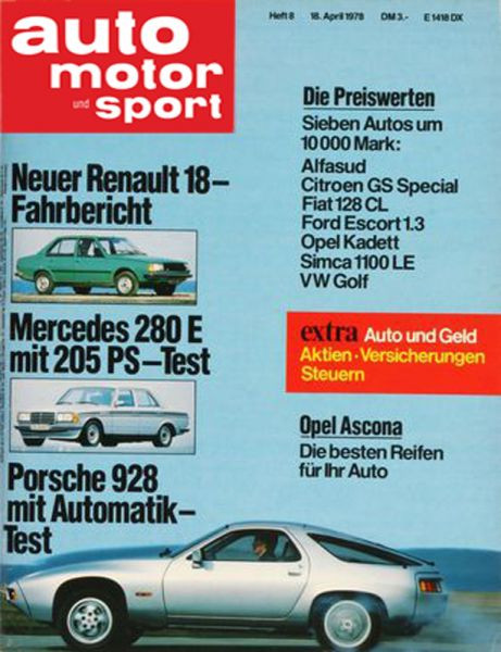 Auto Motor Sport, 18.04.1978 bis 01.05.1978