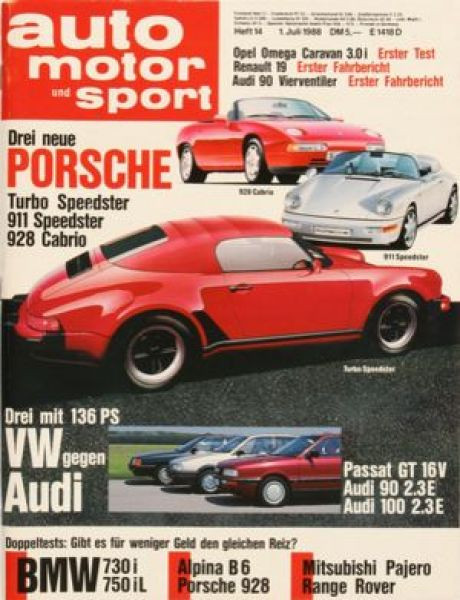 Drei neue Porsche: Turbo Speedster, 911 Speedster, 928 Cabrio