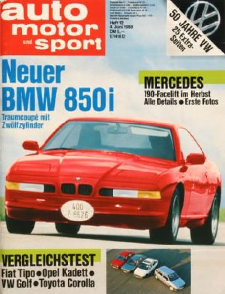 Neuer BMW 850i