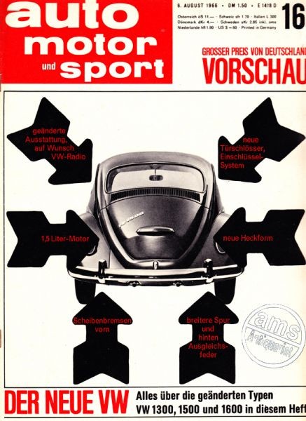 Auto Motor Sport, 06.08.1966 bis 19.08.1966