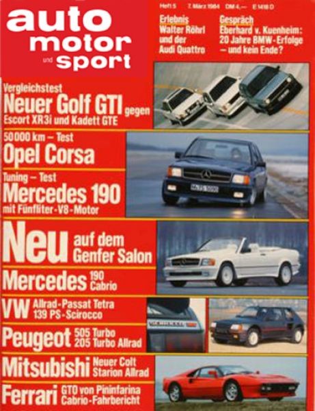 Auto Motor Sport, 07.03.1984 bis 20.03.1984