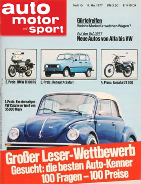 Auto Motor Sport, 11.05.1977 bis 24.05.1977