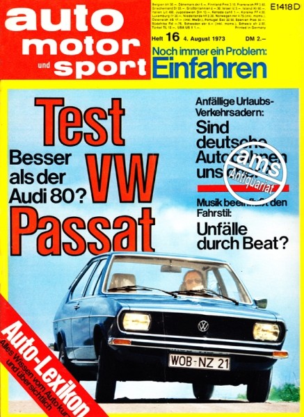 Auto Motor Sport, 04.08.1973 bis 17.08.1973