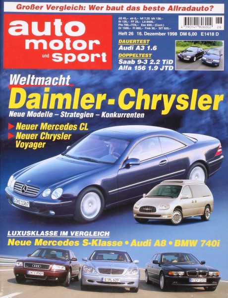 Auto Motor Sport, 16.12.1998 bis 29.12.1998