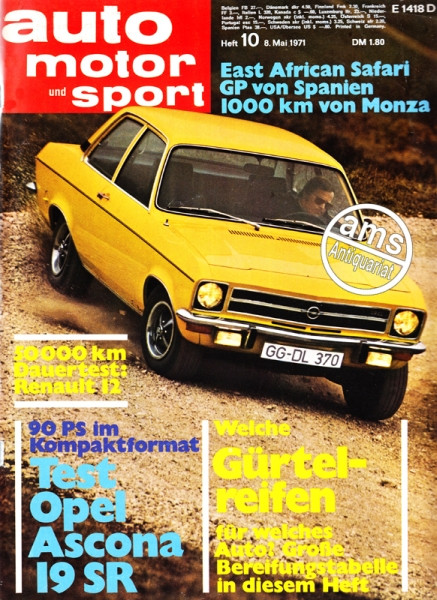 Auto Motor Sport, 08.05.1971 bis 21.05.1971