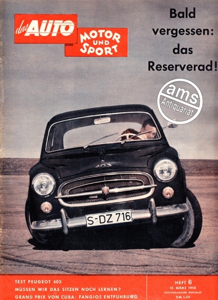 Auto Motor Sport, 15.03.1958 bis 28.03.1958