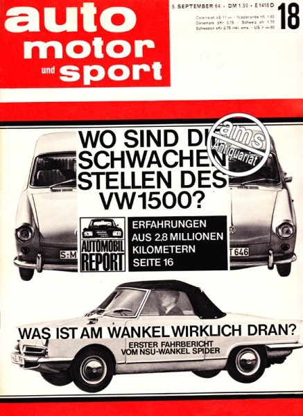 Auto Motor Sport, 05.09.1964 bis 18.09.1964
