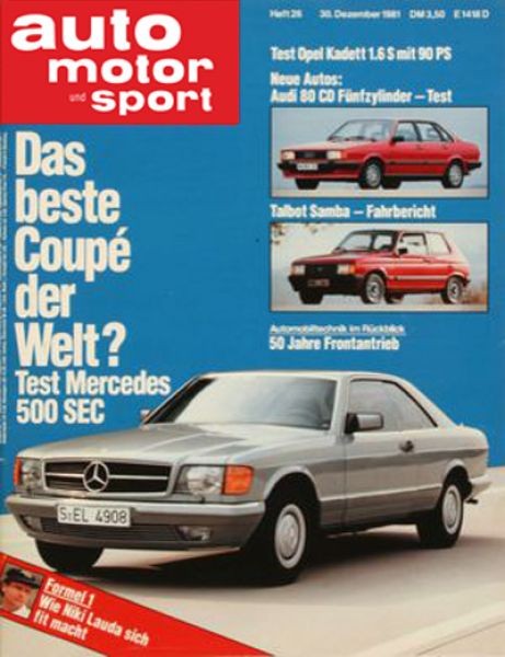 Auto Motor Sport, 30.12.1981 bis 12.01.1982