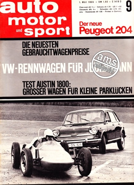 Auto Motor Sport, 01.05.1965 bis 14.05.1965