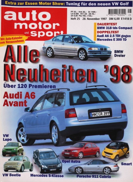 Auto Motor Sport, 28.11.1997 bis 11.12.1997