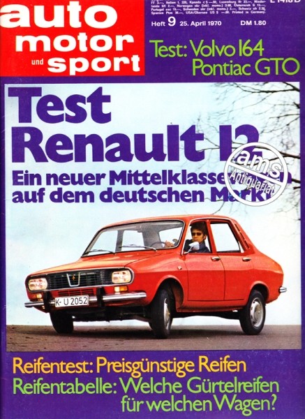 Auto Motor Sport, 25.04.1970 bis 08.05.1970