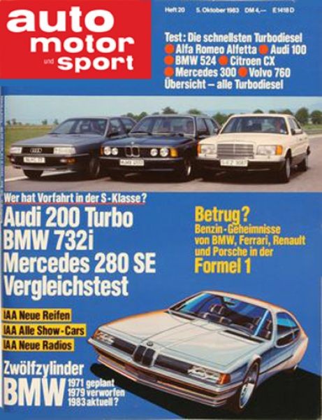 Auto Motor Sport, 05.10.1983 bis 18.10.1983