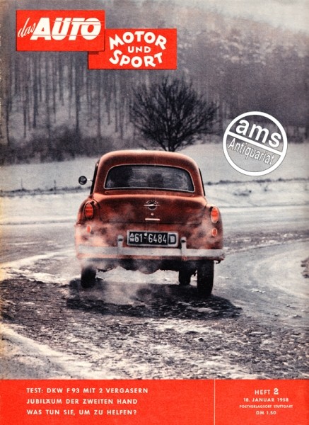 Auto Motor Sport, 18.01.1958 bis 31.01.1958