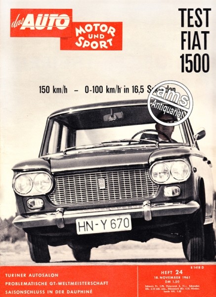 Auto Motor Sport, 18.11.1961 bis 01.12.1961