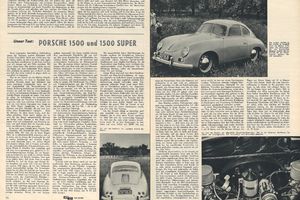 Original Testbericht Porsche 1500 und 1500 Super – Auto Motor und Sport 1954