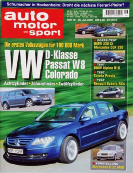 Auto Motor Sport, 26.07.2000 bis 08.08.2000