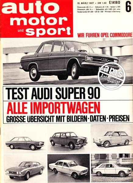 Auto Motor Sport, 18.03.1967 bis 31.03.1967