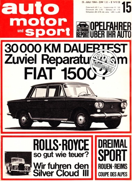 Auto Motor Sport, 25.07.1964 bis 07.08.1964