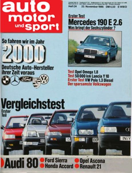Auto Motor Sport, 22.11.1986 bis 05.12.1986