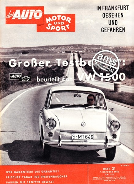 Auto Motor Sport, 07.10.1961 bis 20.10.1961