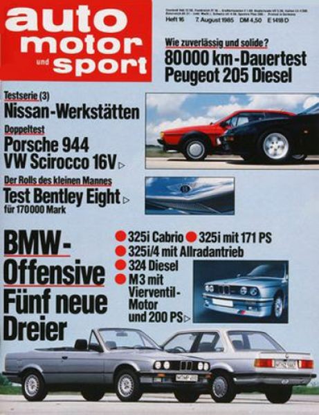 Auto Motor Sport, 07.08.1985 bis 20.08.1985