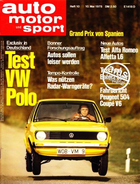 Auto Motor Sport, 10.05.1975 bis 23.05.1975