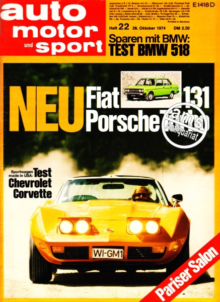 Auto Motor Sport, 26.10.1974 bis 08.11.1974