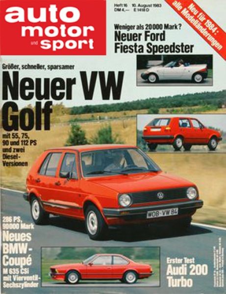 Auto Motor Sport, 10.08.1983 bis 23.08.1983