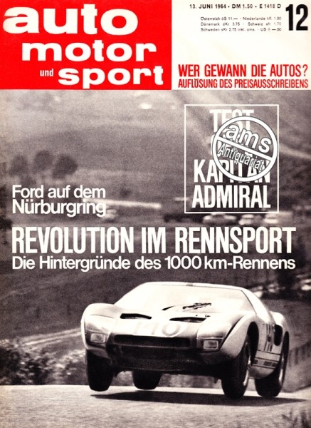 Auto Motor Sport, 13.06.1964 bis 26.06.1964