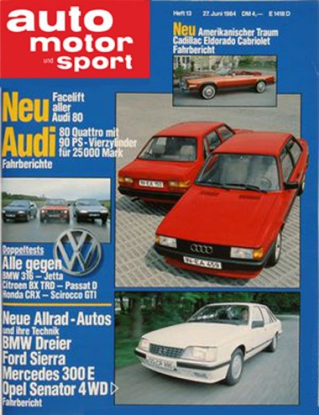 Auto Motor Sport, 27.06.1984 bis 10.07.1984