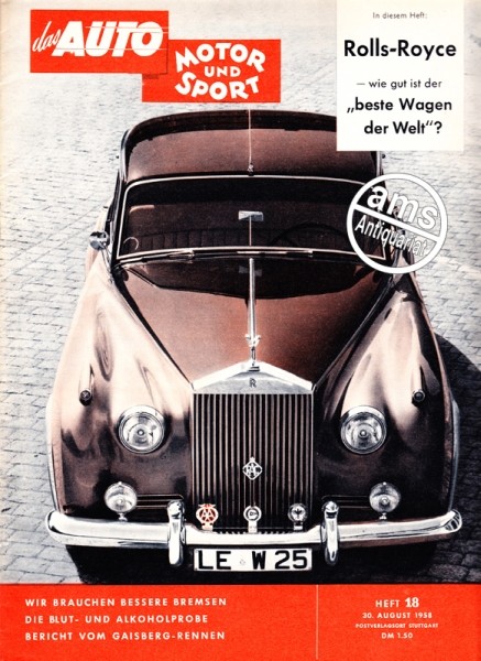 Auto Motor Sport, 30.08.1958 bis 12.09.1958