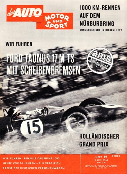 Auto Motor Sport, 02.06.1962 bis 15.06.1962