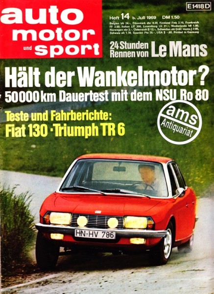 Auto Motor Sport, 05.07.1969 bis 18.07.1969