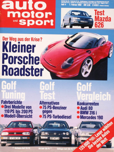 Auto Motor Sport, 07.02.1992 bis 20.02.1992