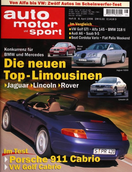 Auto Motor Sport, 08.04.1998 bis 21.04.1998