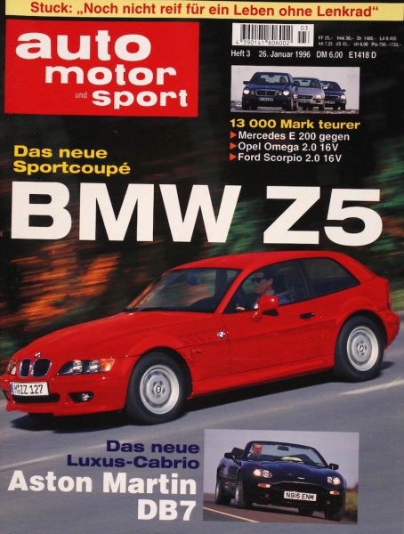 Auto Motor Sport, 26.01.1996 bis 08.02.1996