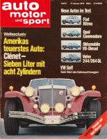 Original Auto Motor und Sport Zeitung 1979 – Zweiwochen-Ausgabe vom 17.01.1979 bis 30.01.1979 (AMS 2/1979) – eine außergewöhnliche Geschenkidee für...