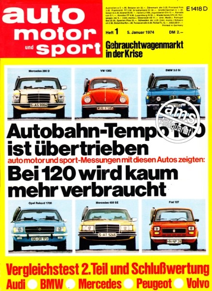 Auto Motor Sport, 05.01.1974 bis 18.01.1974