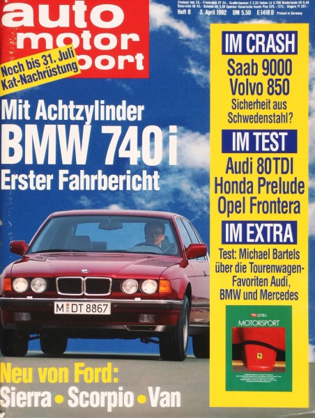 Auto Motor Sport, 03.04.1992 bis 16.04.1992